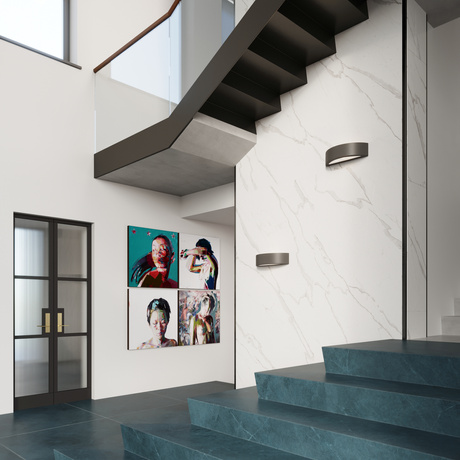 Applique en céramique ATENA noir + 1x ampoule LED E27 3000K Warm 7.5W 620lm