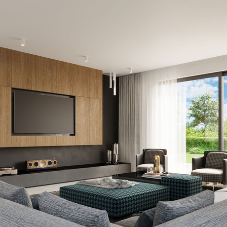 Plafond LAGOS 60 blanc + 1x ampoule LED GU-10 4000K Froid 7W 630lm