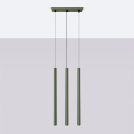 Lampe pendante PASTELO 3 vert olive