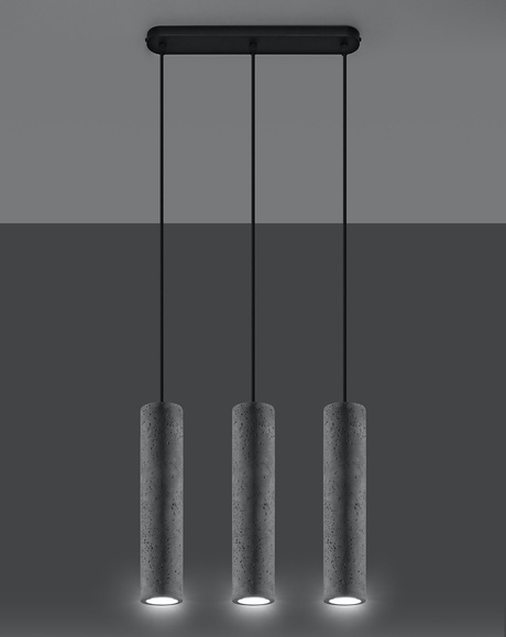 Lampe suspendue LUVO 3 + 3x Ampoule LED GU-10 4000K Froid 7W 630lm