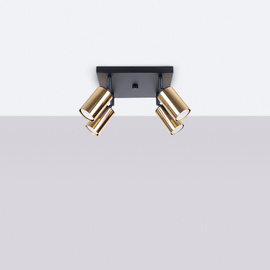 Plafonnier WINX 4 noir/doré