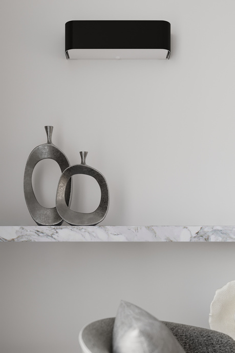 Plafond LOKKO 45 noir + 5x ampoule LED E27 4000K Froid 7.5W 650lm