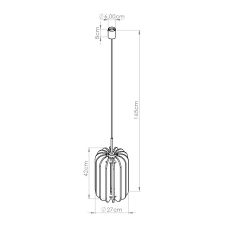 Lampe suspendue MULA 27 navy