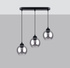 ALINO 3 lampe suspendue noire + 3x ampoule LED E27 4000K Cold 7,5W 690lm