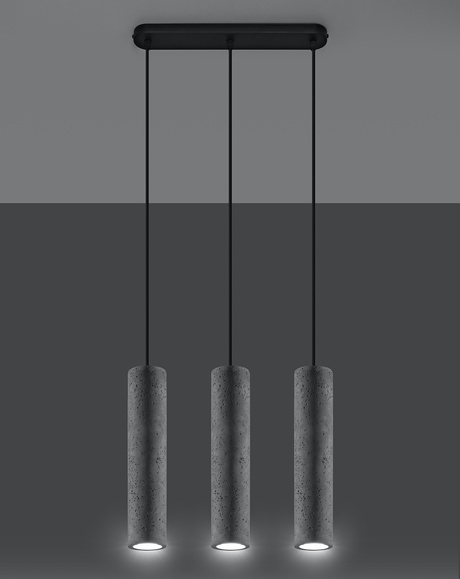 Lampe suspendue LUVO 3 + 3x Ampoule LED GU-10 4000K Froid 7W 630lm