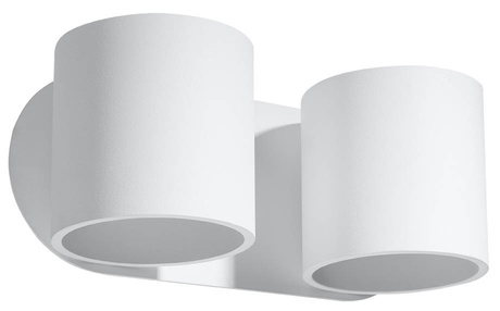 Applique ORBIS 2 blanche + 2x ampoule LED G9 4000K froide 4.5W 530lm