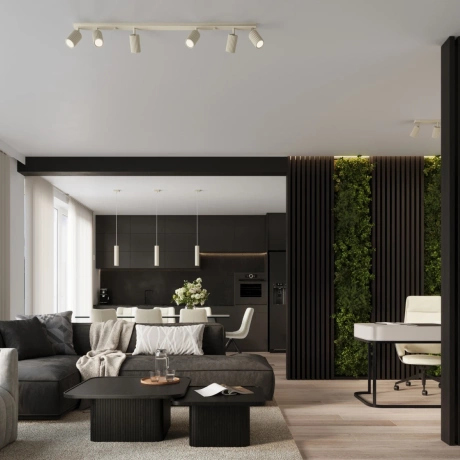 Plafonnier KARBON 6L beige