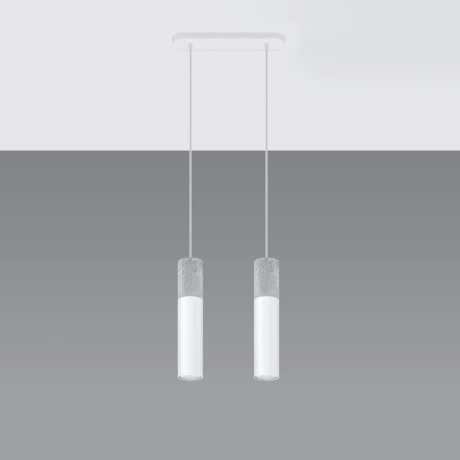 Lampe suspendue BORGIO 2 blanc