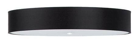 Plafond SKALA 80 noir + 6x ampoule LED E27 4000K Froid 7.5W 650lm