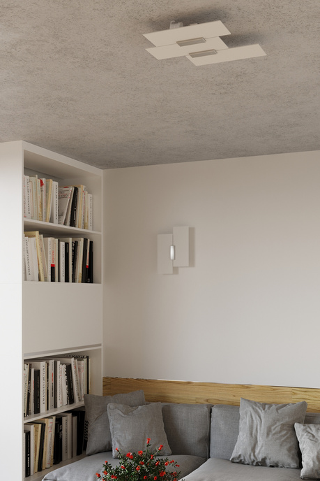 Plafond FABIANO + 3x ampoule LED E27 3000K Warm 7.5W 620lm