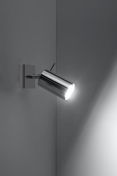 Applique RING chrome + 1x ampoule LED GU-10 4000K Froid 7W 630lm