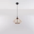 Lampe suspendue POMPELMO en bois naturel