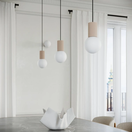 Lampe suspendue HALO 3P taupe
