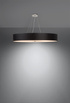 Lustre SKALA 100 noir + 6x ampoule LED E27 4000K Froid 7.5W 650lm