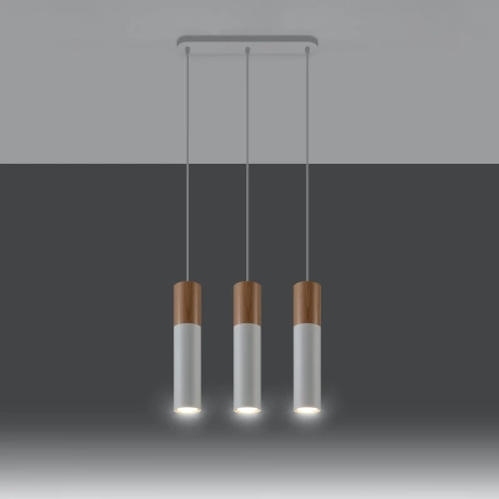 Lampe pendante PABLO 3 blanc