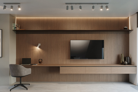 Plafond RING 4L Gris + 4x Ampoule LED GU-10 4000K Froid 7W 630lm