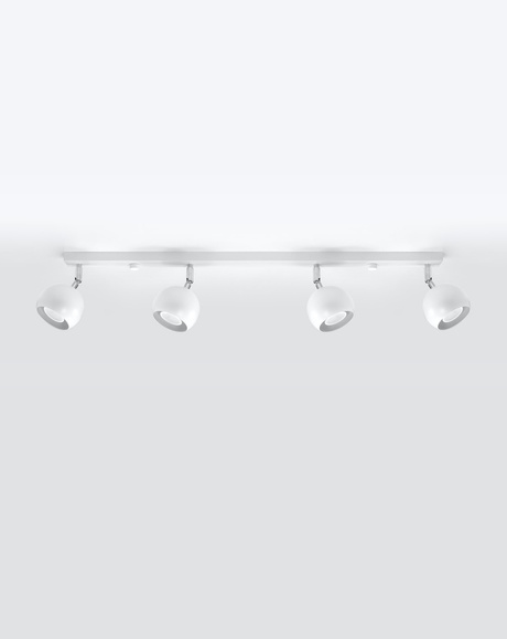 Plafond OCULARE 4L blanc + 4x ampoule LED GU-10 3000K Warm 7W 620lm