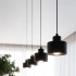Lampe suspendue SAVAR 3 noir