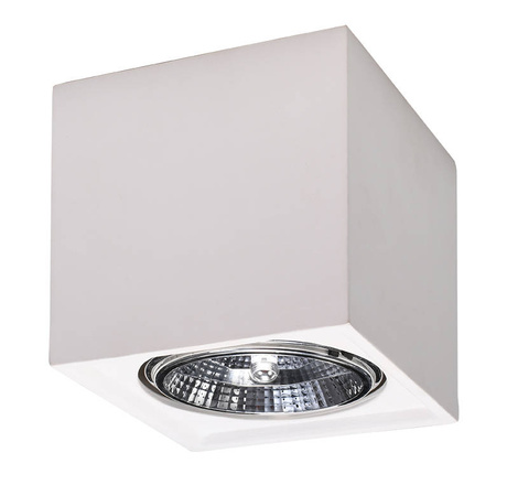 SEIDA plafond céramique blanc + 1x ampoule LED GU10 AR111 4000K COLD 10W 850lm
