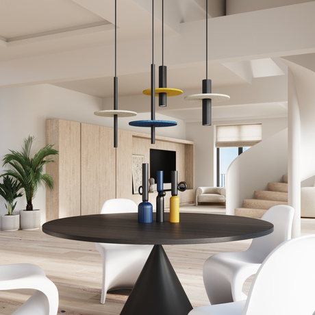 Lampe suspendue FELTRO 1 noir/marine