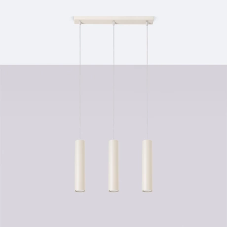 Lampe suspendue LAGOS 3L beige