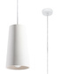 GULCAN lampe suspendue en céramique blanche + 1x ampoule LED E27 3000K Warm 7,5W 620lm