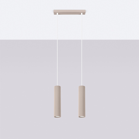 Lampe suspendue KARBON 2 taupe