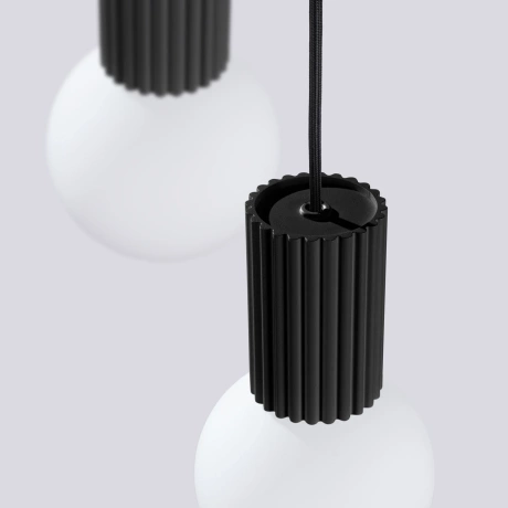 Lampe suspendue HALO 3P noir