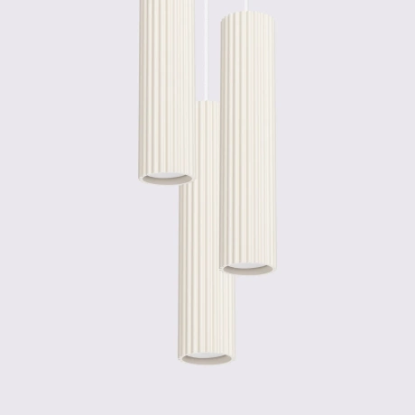 Lampe suspendue KARBON 3P beige