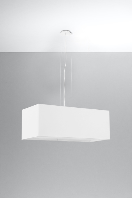 Lustre SANTA BIS 80 blanc + 3x ampoule LED E27 4000K Froid 7.5W 650lm