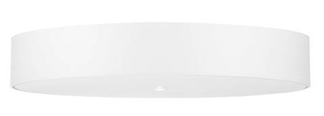 Plafond SKALA 80 blanc + 6x ampoule LED E27 4000K Froid 7.5W 650lm