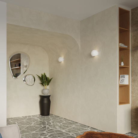 GLOBE applique peinte blanc brillant + 1x ampoule LED E27 4000K Froid 7.5W 650lm