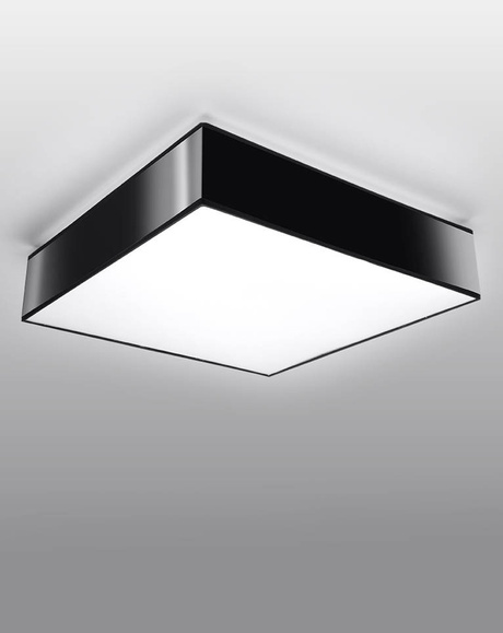 Plafond HORUS 25 BLACK + 1x ampoule LED E27 3000K Warm 7.5W 620lm
