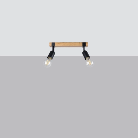 Plafonnier ZUCA 2 noir