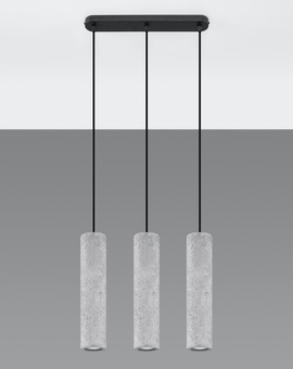 Lampe suspendue LUVO 3 + 3x Ampoule LED GU-10 4000K Froid 7W 630lm