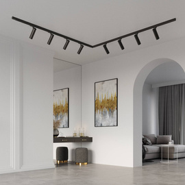 Plafonnier, 8 points, système de rail triphasé, DIREZIONE