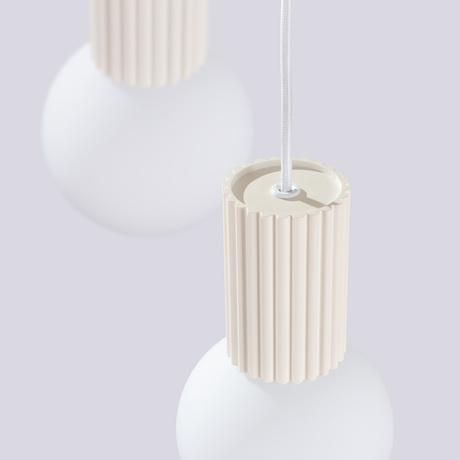 Lampe suspendue HALO 3P beige