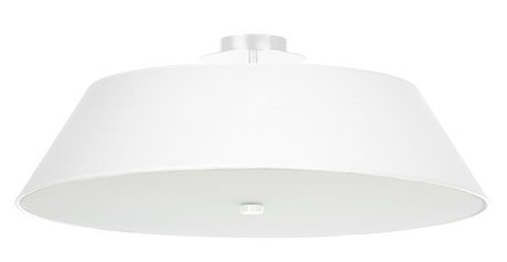 Plafond VEGA 60 blanc + 5x ampoule LED E27 4000K Froid 7.5W 650lm