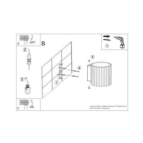 Applique AURA blanc G9