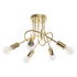 Lustre SUPEŁ 5 or brillant + 5X ampoule LED E27 3000K Warm 7,5W 620lm