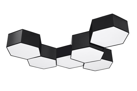 Plafond SUNDE 15 noir + 2x ampoule LED E27 3000K Warm 7.5W 620lm