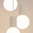 Lampe suspendue HALO 3P beige