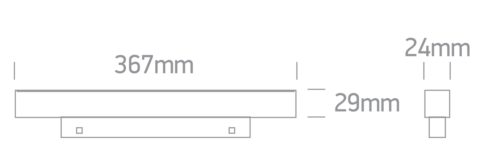 LYST 367 noir LED 3000K 18W 1440lm