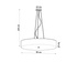Lustre SKALA 90 blanc + 6x ampoule LED E27 4000K Froid 7.5W 650lm
