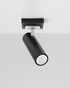 Plafond DIREZIONE 1 noir + 1x ampoule LED GU-10 3000K Warm 7W 620lm