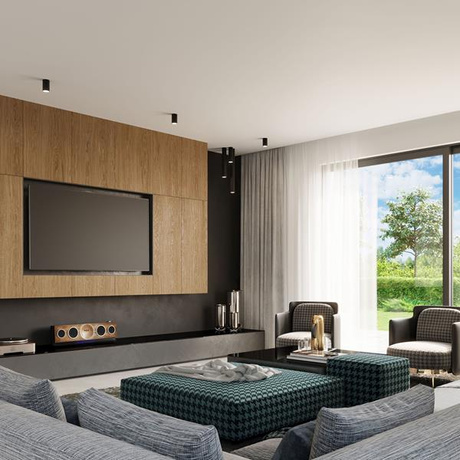 Plafond LAGOS 30 noir + 1x ampoule LED GU-10 4000K froid 7W 630lm