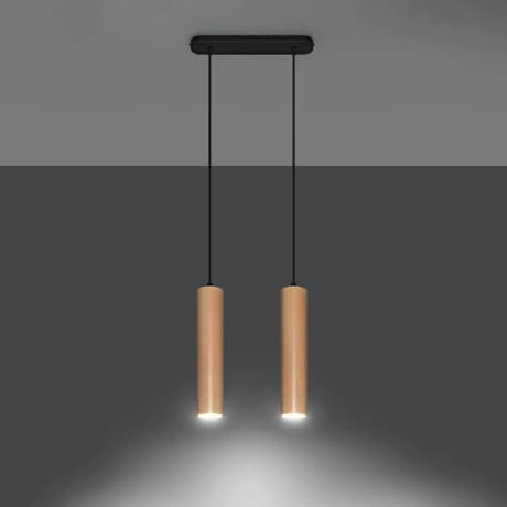 Lampe suspendue LINO 2 bois