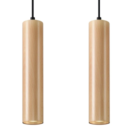 Lampe suspendue LINO 2 bois