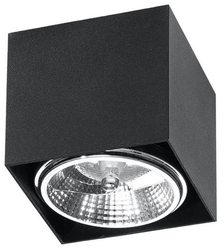 Plafond BLAKE noir + 1x ampoule LED GU10 AR111 4000K COLD 10W 850lm
