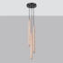 Lampe pendante PASTELO 3P bois